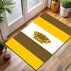 Boston Bruins Logo Rug Design Patterned carpet, non slip mat suitable for living room and bedroom sofas