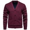 Herren Jacquard Knopf Strickjacke Gestrickte Pulloverjacke Warm Plus Samt Pullover Herren