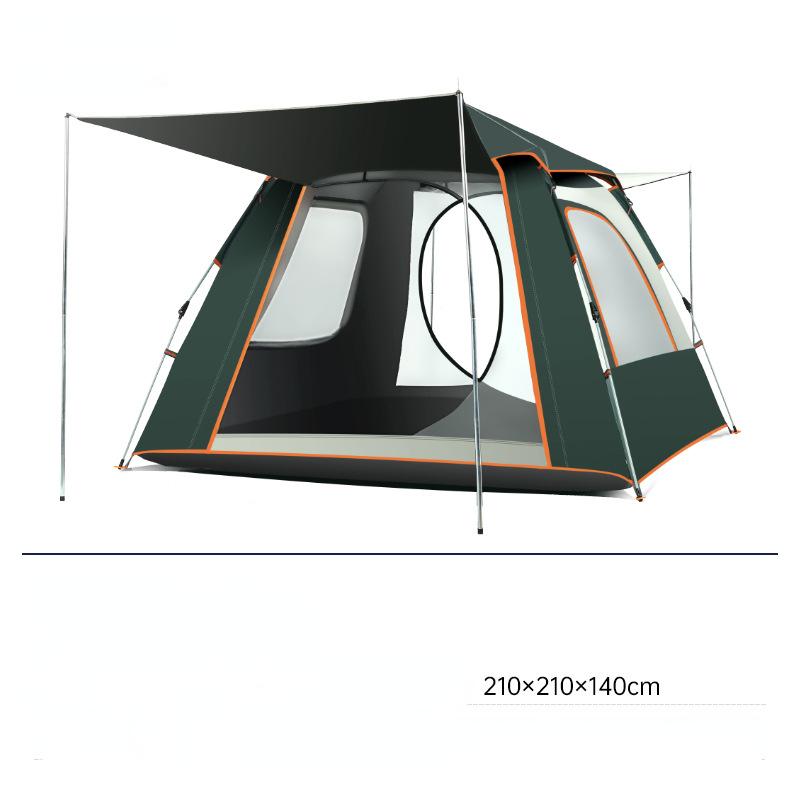 

Автоматическая быстро открывающаяся палатка на 5–8 человек, водонепроницаемая палатка для кемпинга, семейная уличная палатка с мгновенной установкой и сумкой для переноски 210*210*140cm