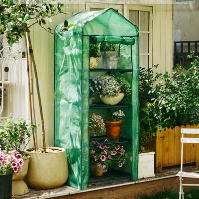 Portable PVC Greenhouse Cover Odorless Foldable Anti-Aging Greenhouse Cover for Small Flower House Nursery Room