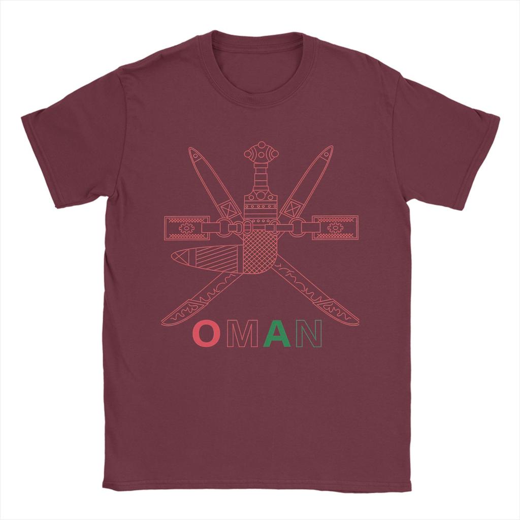 Oman Emblem Cotton TShirt For Men Summer  Awesome T Shirts ONeck Harajuku Tee Shirt Oversized Loose Tops