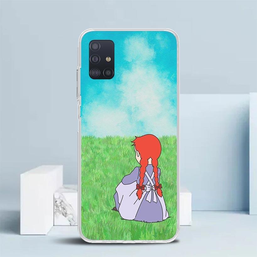 A-Anne Of Green Gables Shirley Soft Cover for Samsung Galaxy A12 A22 A32 A52 A72 A02S Phone Case Note 20 Ultra 10 S10 Plus A51 A