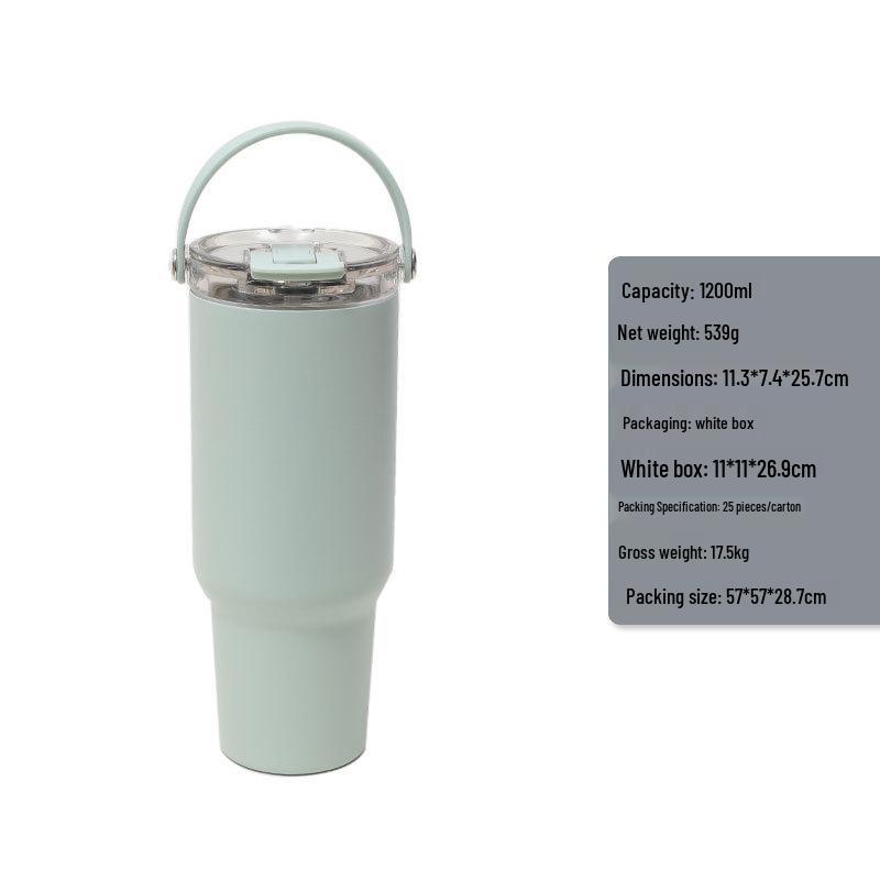 40oz Double-Walled Thermos Cup with Fashionable Lid for Outdoor and Car Use