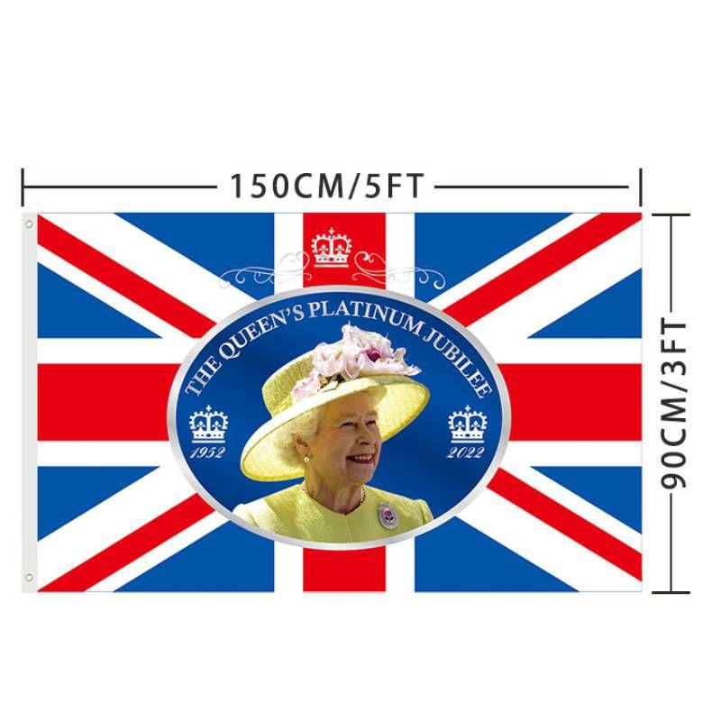 Union Jack Platinjubiläumsflagge für Britische Nationaltagsdekoration