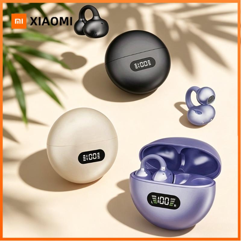 Xiaomi New Q71 TWS Bone Conduction Earphones Bluetooth 5.3 Earbuds Clip on Ear Comfortable Sport Digital Display Headsets