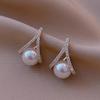 Korean Luxury Mermaid Pearl Earrings: Elegant, High-End, and Versatile Statement Ear Buckles
