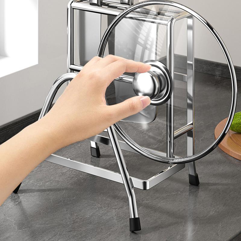 

Кухонная подставка-сушилка и разделочная доска из нержавеющей стали с местом для хранения ножей 1