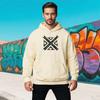Men's Printed Sweatshirt Casual Loose Long Sleeve Autumn and Winter Colors and Unique X Design Street Wear Bold Patterns Hoodies