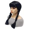 Wednesday Addams Cosplay Synthetic Wig for Halloween Christmas Anime Party April Fool's Day TV Series Inspired Costume Accessory