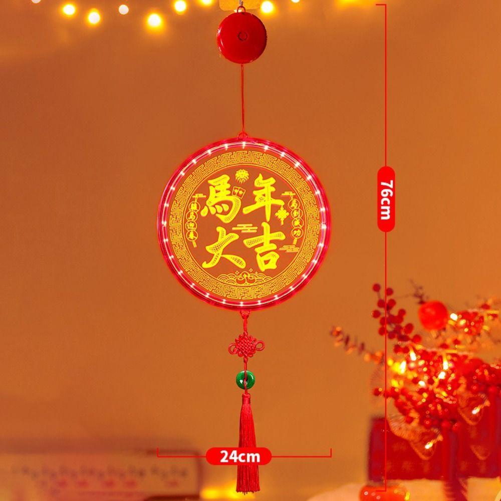 New Acrylic New Year Lantern With Tassel Good Luck Red Hanging Lanterns Red Hanging Lights Chinese New Year