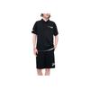 FILA Urban Tech Breathable Letter Sports Polo Shirt Men tops Deep-Black T11M421111F-BK