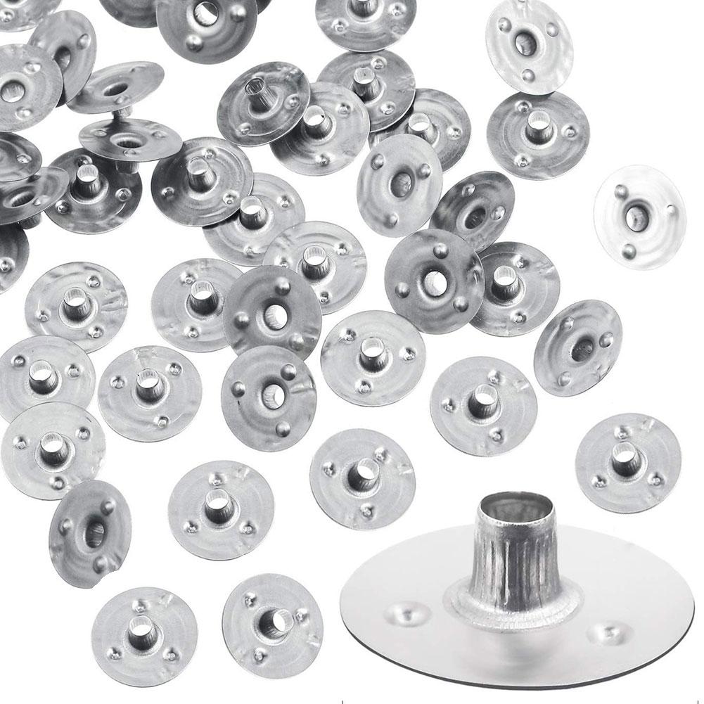 100pcs/Lot Handmade Candle Wick Tabs Metal Candle Wicks Sustainer Tabs Candle Wicks Base For DIY Candle Making DIY Craft Tools