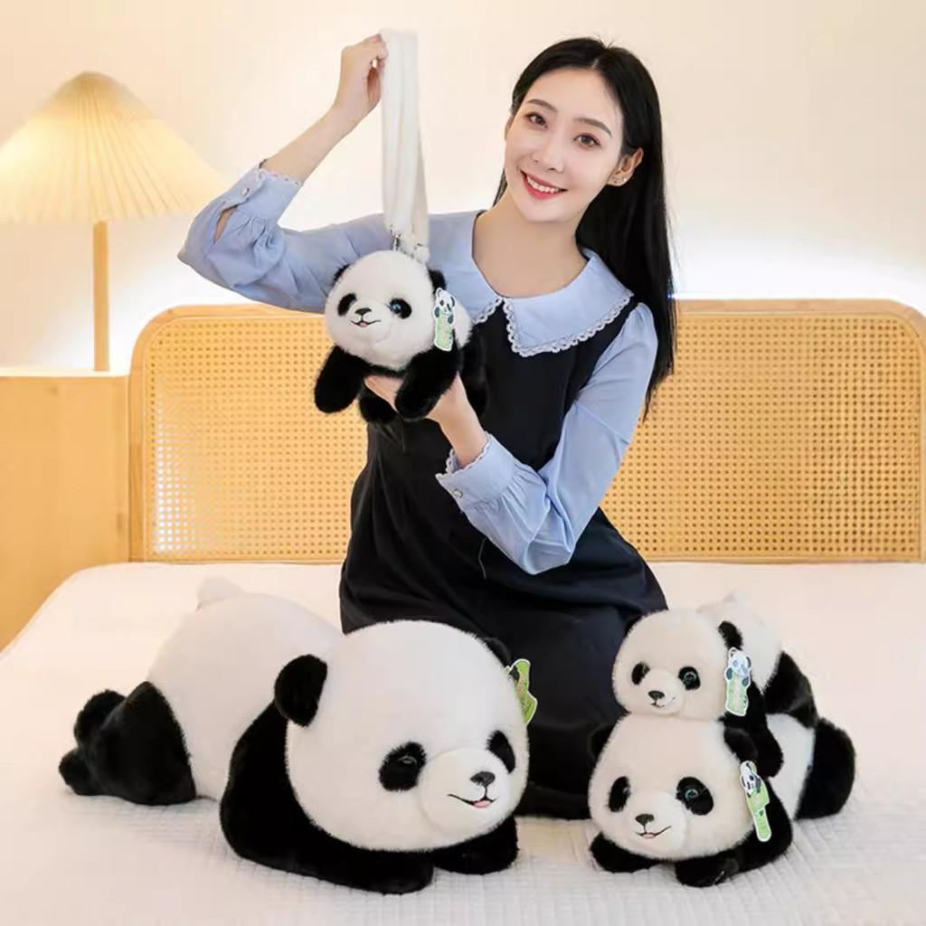 Adorable Soft Plush Panda Doll Cuddly Bear For Girls Perfect As Sleep Pillow Gift