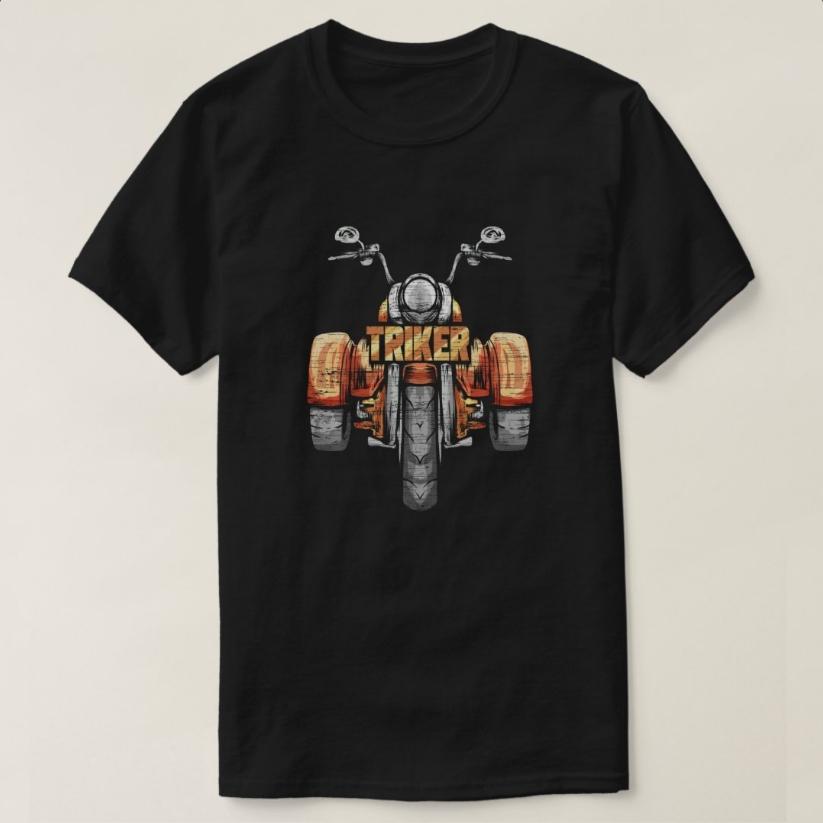 

Triker Motortrike Motorcycle Trike Three Wheeler Biker T-Shirt 100% Cotton O-Neck Short Sleeve Summer Casual Mens T-shirt - M... S разноцветный