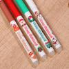 4Pcs Cartoon Christmas Santa Claus Snowman Elk Erasable Gel Pen Cute 0.5Mm Blue/Black Ink Signature Pens School Supplies