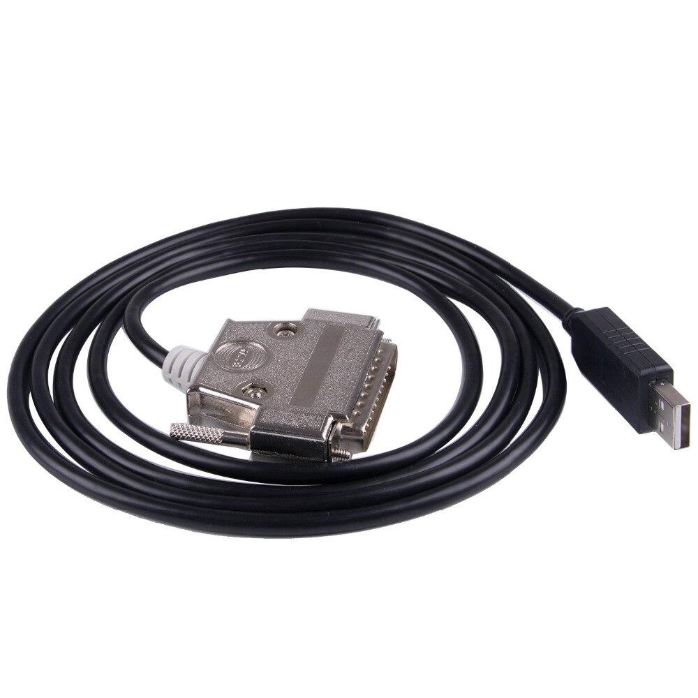 FTDI Chip Usb To RS232 25 Pin DB25 Male Connector Serial Adapter Cable CNC Controls Programming Cable Compatib