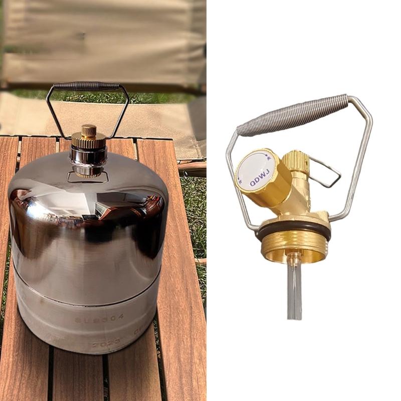 Regulable Camp Stove Gas Cylinders Adapters Wind Resistant Stove Adapters for Cooking Needs