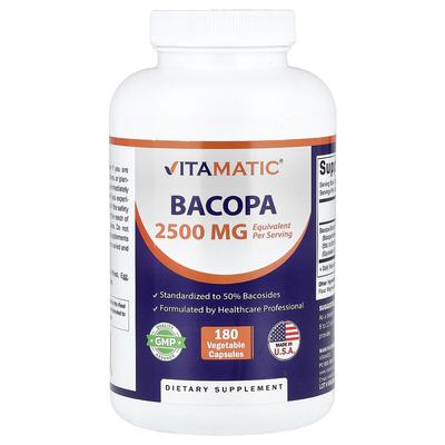 Bacopa, 180 Vegetable Capsules (1,250 Mg Per Capsule)