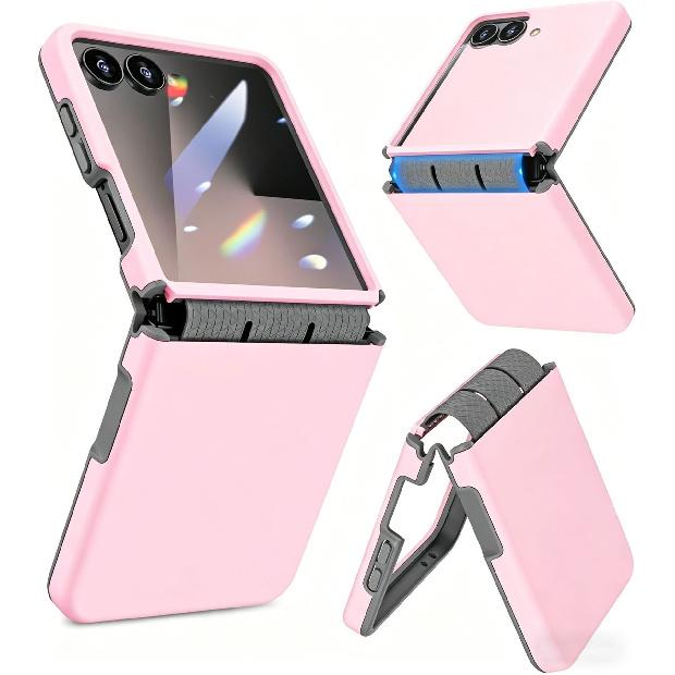 Suitable for Samsung ZFlip 20% off foldable phone case, skin-feel integrated protective cover, zflip7 full protection, anti-drop soft edges