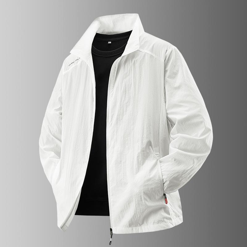 Summer Thin Simple Color Outdoor Loose Large Size Hooded Sunscreen Jacket Jacket