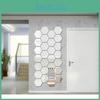 Adesivos de Parede Acrílico Prata Elegante Moda Efeito Espelho 3D Para Decoração de Casa Moderna