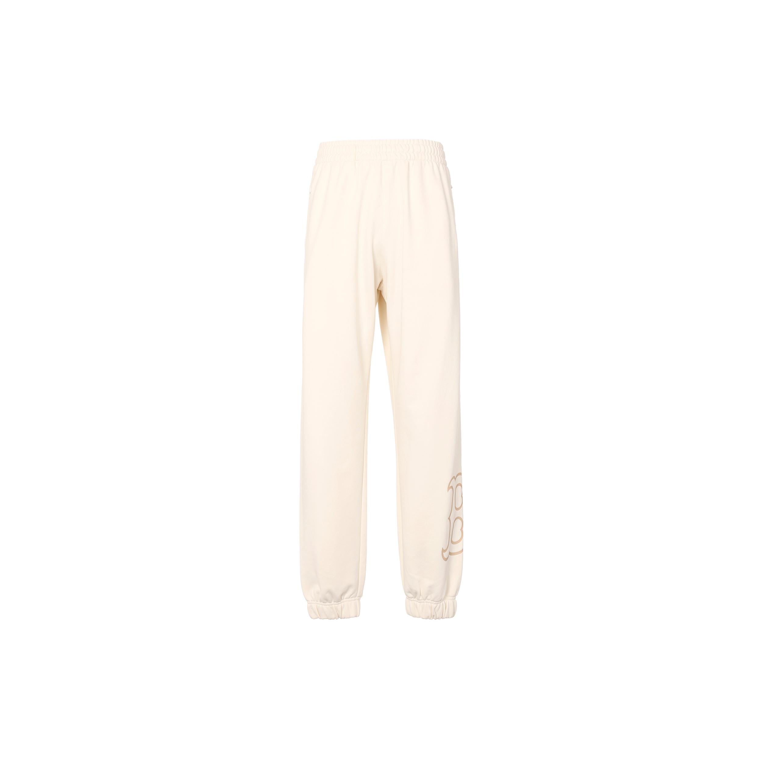 MLB FW23 Knitted Sweatpants Unisex Dark Cream 3APTB0834-43CRD L