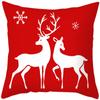 New Christmas Pillow Case Printed Peach Skin Living Room Bedroom Sofa Cushion Home Pillow Case