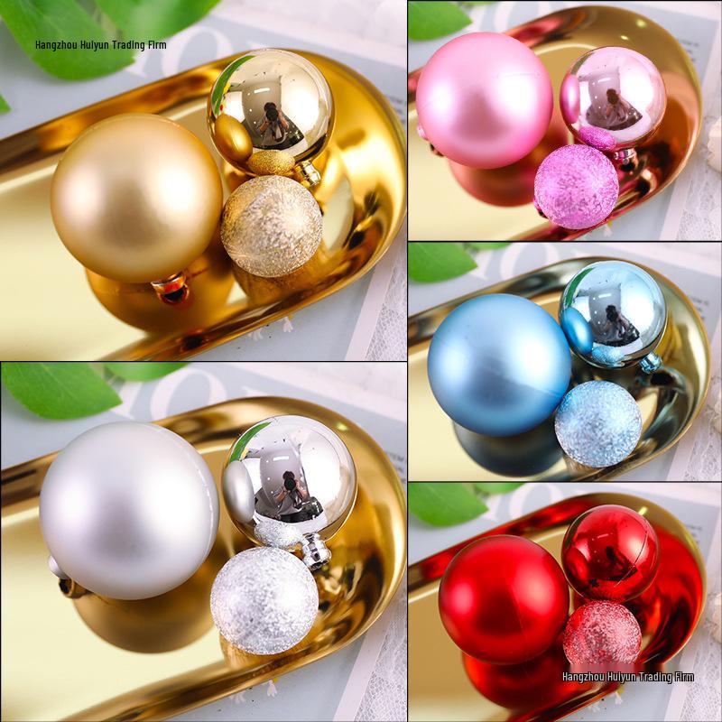 Festive Frosted Gold & Silver Ball Cake Decoration - Christmas & Birthday Iridescent Ornaments Topper