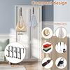 4Pcs Hooks Over The Door Hooks Adjustable Cubicle Bathroom Clothes Towel Hanger Metal Shower Kitchen Organizer Rack