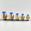 5PCS 4/6/8/10/12mm OD Tube Pneumatic Fitting Pipe Air Connector Push To Connect Quick Release Plastic Air Hose Push In Tube