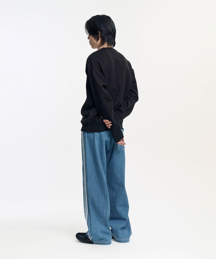 SLOW RECORD HOUSE Side Track Denim Pants_Medium Blue