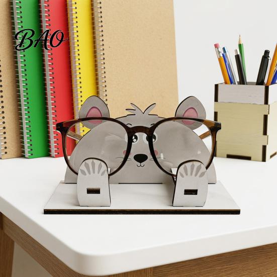 Support de Lunettes Antichute en Bois Animal Support, Forme Décorative Présentoir Garde-Lunettes Support, Support de Bureau Anti-rayures pour Lunettes de Soleil Lunettes
