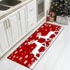 1Pcs Anti Fatigue Kitchen Rugs, Merry Christmas Deer Print Waterproof Non-Slip Thick Cushioned Kitchen Mat Heavy Duty Comfort Standing Mat for Kitchen