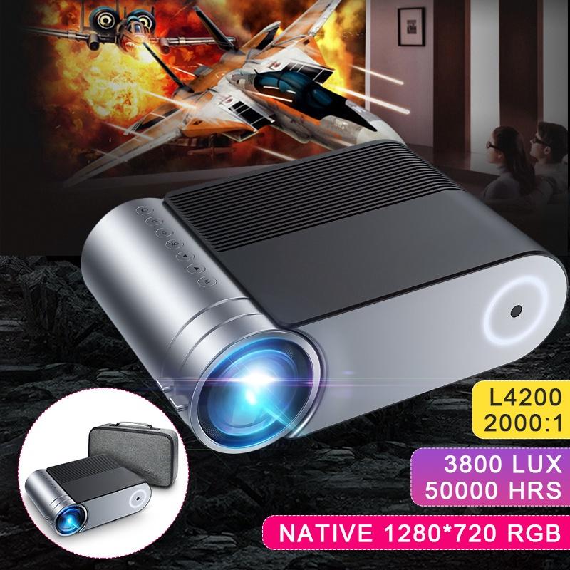 1080P Full HD LED Projector 4K 4000 Lumens HDMI USB Portable Home 3D Cinema Proyector For Android/IOS HDMI VGA AV USB