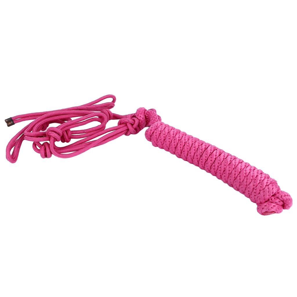 Seilhalfter Mehrknoten Verstellbar Sicher Tragbar Weben Pferdehalfter für Training Täglich Pink