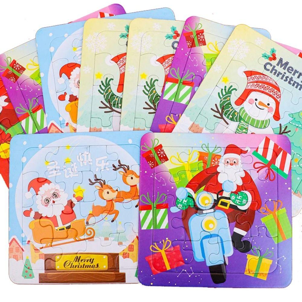Christmas Christmas Puzzle Toys Santa Claus Cartoon Jigsaw Puzzles  Christmas Gifts