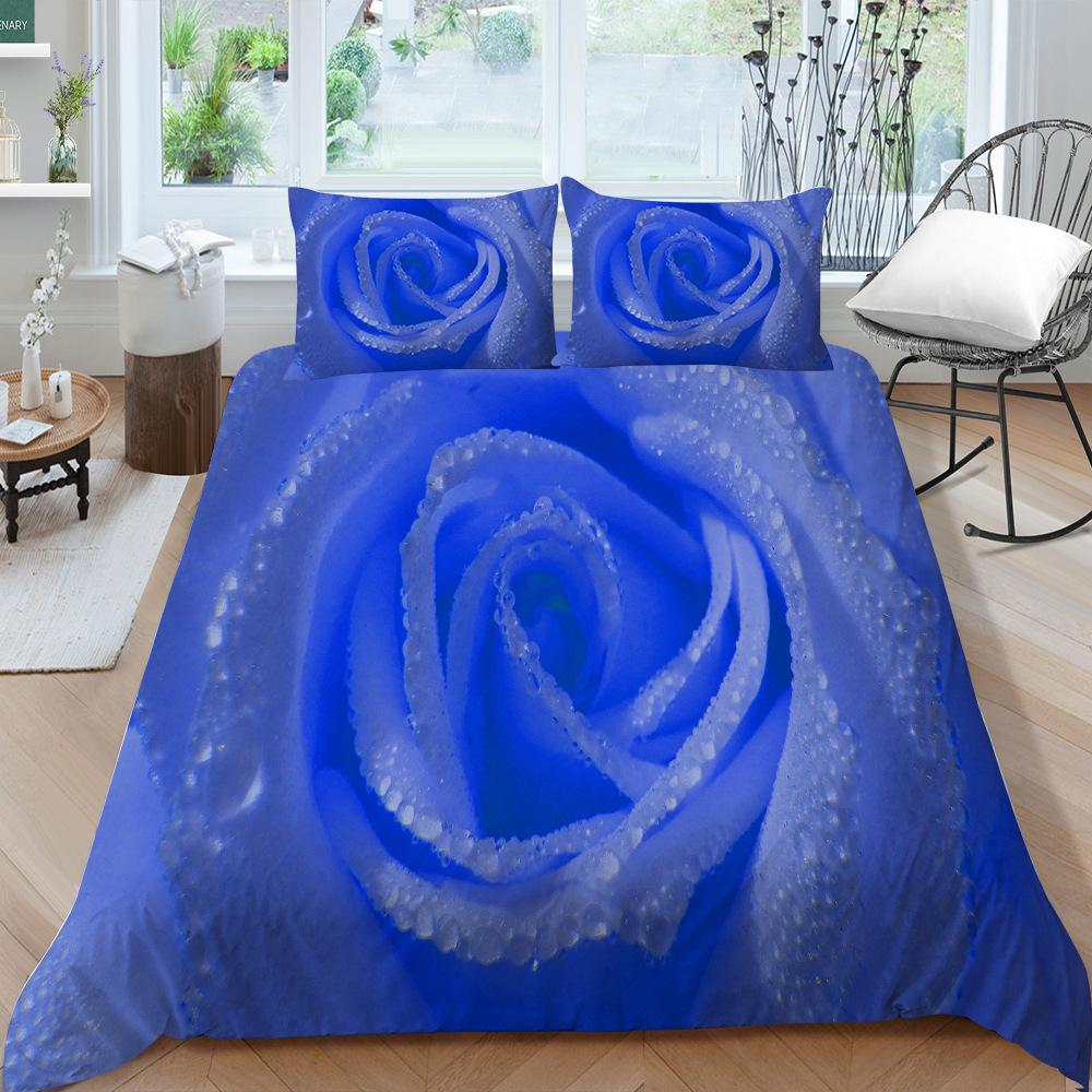 Creative Rose Series Bedding Two Or Three-Piece Set Polyester 3D Digital Printing
