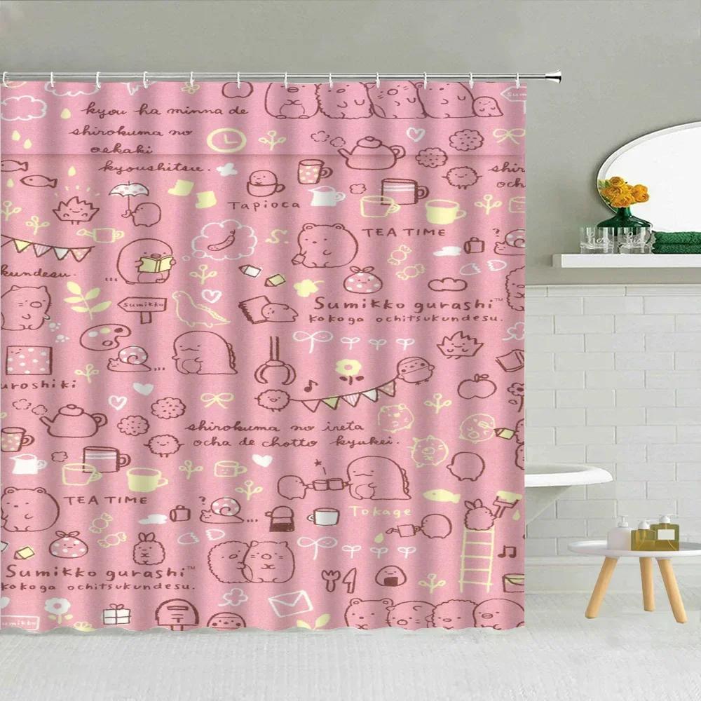 Verschiedene Stilrichtungen Duschvorhang mit Haken Einfach aufzuhängen Wasserdicht Leicht zu reinigen Für Haus Hotel Badezimmer Dekoration