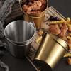 Small Metal Buckets Stainless Steel Material Dessert Buckets Small Pots Wedding Supplies for Food and Small Items