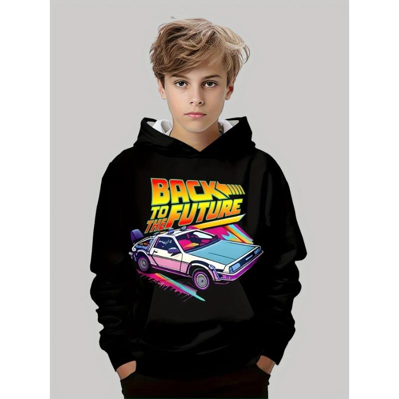 Autumn 3D  Sport Car Printed Hoodies Fashionable Casual Sports Long Sleeved Children's Boy Hooded Sweatshirts