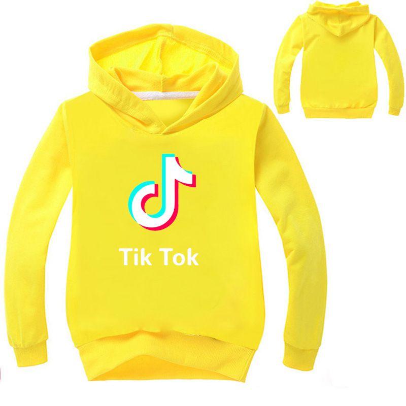 Tok Tik Childrens Letter Sweater Long Sleeve Hoodie Fashion Tops Pullover