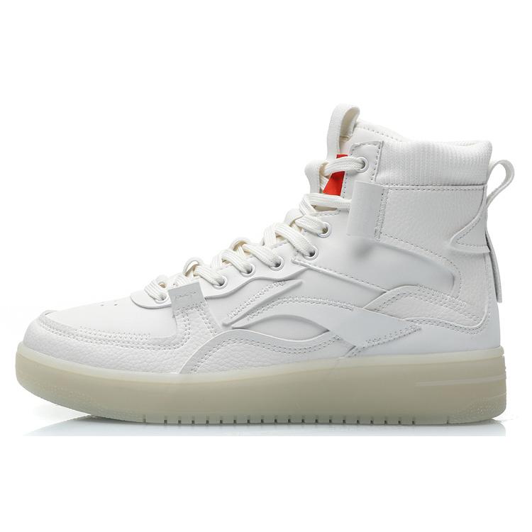 

Новые легкие и модные кроссовки LiNing Heartfelt с нескользящей подошвой, износостойкие, с высоким верхом для скейтборда, туманно-белые AGCP215-1 43