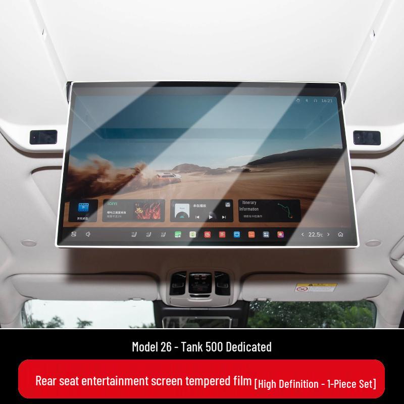 Tempered Screen Protector for 26 Tank 500 HI4Z/HI4T Models - Central Control Navigation Car Interior Decor