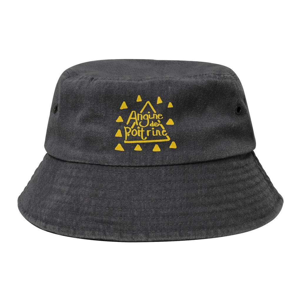 Unisex Distressed Denim Washed Bucket Hat Angine De Poitrine Canadian Band Headwear Fishing FisherUnisex Cap Session Hats Gifts