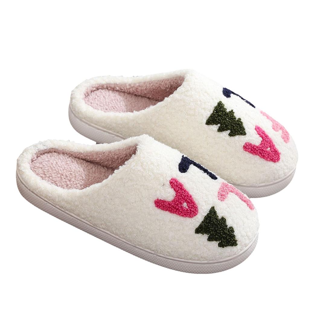 Christmas Cotton Slippers For Men And Women Party Supplies Men And Women Home Slippers House Slippers Women with Foot Support