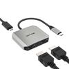WAVLINK USB C HDMI Konvertierungsadapter Typ C Dual Port Adapter Adapter 87W Ausgang Kompatibel mit MacBook Pro Pro XPS Kompatibel mit Mac 11 und und