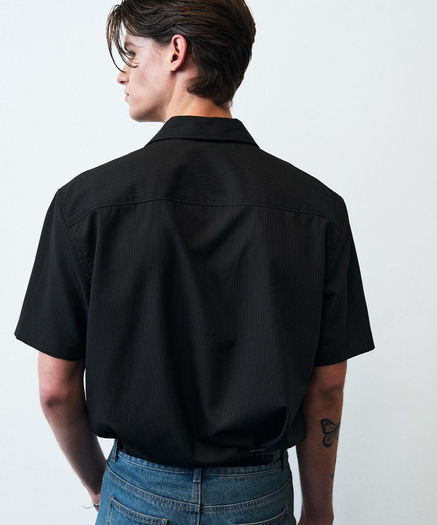 Beulleieo Verona Western Stripe Half Shirt [Black]