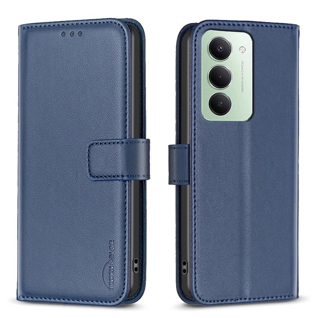 For Xiaomi Redmi 15 5G (Global) (169mm) Phone Case BINFEN COLOR BF17 Wallet Folio Flip Leather Cover