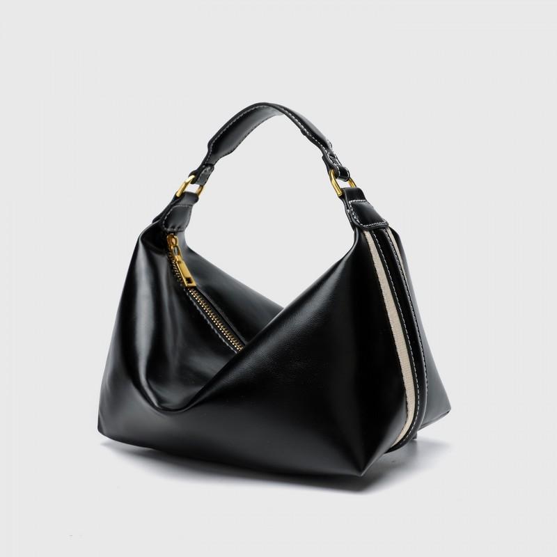 ZR Similar Cross-border Retro Texture Fashionable Women s Bag New Side Stripe Belt Decoration Casual One-shoulder Portable Cross-body