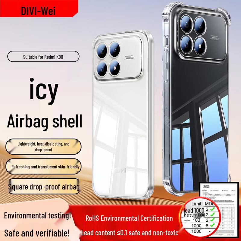 DIVI Airbag Anti-Drop Transparent Soft Phone Case